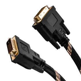 Jelly Tang 604270259948 Dvi To Cable 15ft Nylon Braided Dvi-d 24 1 Dual Link Male Digital