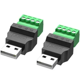 Jienk 662009583224 Usb 2.0 Type A Male To 4 Pin Screw Terminal Block Connector Portable Pluggable T