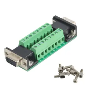 Hdb15 Jienk 763467215973 1pcs Vga 3 Row Male To Female Breakout Board Rs232 D-sub Serial 15pi