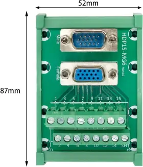 Db15hd Jienk Jt621 Vga Db15 3row Male/female D-sub Din Rail Mount Interface Module Dsub 15p #2