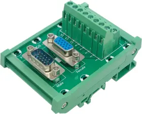 Db15hd Jienk Jt621 Vga Db15 3row Male/female D-sub Din Rail Mount Interface Module Dsub 15p #3