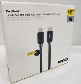 K173-1281-hd8k2m Kanex Durabraid Hdmi To Ultra High-speed 6ft 2m Cable With 10k Support-new