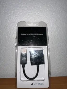Th7252dpp042 Kentek Virago Displayport Male To Vga Hd15 Pin Female Video Adapter 1920x1200 60hz Tv