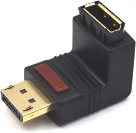 Kework 313042945919 Displayport Extension Adapter With Connector Clasp Control Button 90 Degree Upw