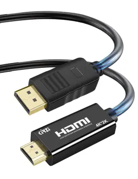 Kirzi 613894607943 4k Displayport Sources To Hdmi Display Cable Uni-directional Dp