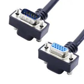 Aml010 Lanminglel 90 Degree Vga Cable 15 Pin Monitor To Cord 1080p Extens