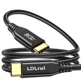 Ldlrui Ldr005 Usb 4 Cable 2 Pack 6ft 8k 60hz/4k 120hz C Monitor Black
