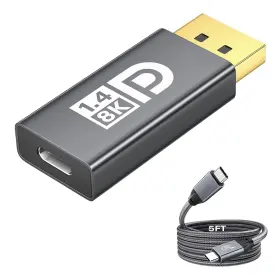 Leirui 331597618677 8k 60hz Usb C To Displayport 1.4 Adapter And 3.2 Gen2x2 Cable 5ft Suit