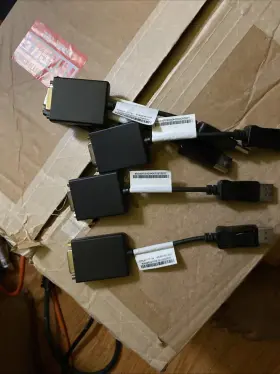 03t8400 Lenovo Lot Of 5 Ibm Cable Displayport To Single Link Dvi Dongle #2