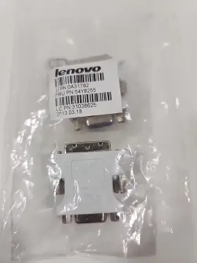 54y8255 Lenovo 0a31792 New Lot 2 Oem Adapter Db15 Ibm Dvi-m D-sub Vga-fm Fru