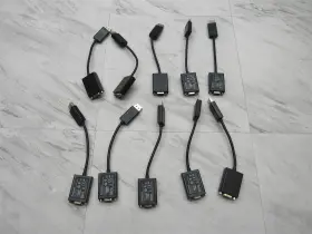 57y4140 Lenovo 10 Lot - Genuine Displayport To Vga Converter Monitor Cable