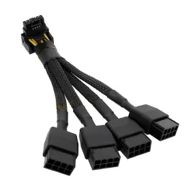 12vhpwr Lilila-ree 774388286645 16 Pin 12 4 Gpu Cable To 4x 8 Pcie 5.0 Extension 90 Degree An