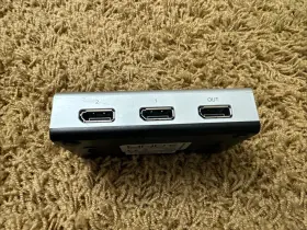 38411 Lindy 4k 2 Port Displayport Switch 1 Adapter Monitor Display #2