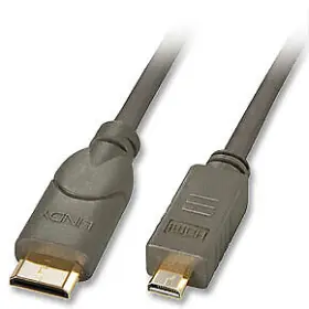 41342 Lindy 1.5m Hdmi Cable Type C Mini D Micro Black