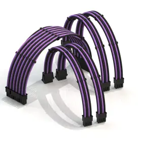 Linkup 882991242672 - Ava 50cm Psu Cable Extension Sleeved Custom Mod Gpu Pc Braided With Com