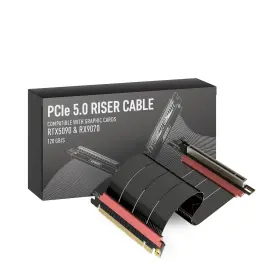 Ag-p5-33sr-020bk-v4 Linkup Pcie 5.0 Riser Cable For Vertical Gpu Mount Right Angle Graphics Card G