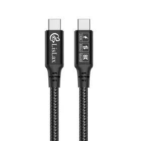 Lislaxub100 Lislax Usb4 Thunderbolt 4 Cable 1m 3.3ft Usb C Type To 240w Power D