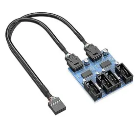 6946 Lnhcaw Usb 2.0 Motherboard 9-pin Connector Multiplier 1 Male To 4 Port Female