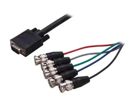 Vgabnc5 Ltd Startech Vga Monitor Cable - Coax Hd-15 M Bnc 6 Ft Male Bn