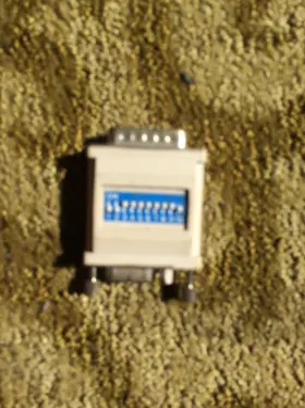 Ad-a03-1 Mac Hd15 Vga Monitor Female To Db15 Male Converter Adapter With Dip Switches