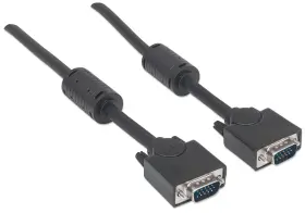 317733 Manhattan Vga Monitor Cable With Ferrite Cores 3m Hd15 #2