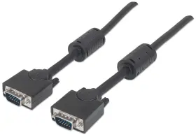 317733 Manhattan Vga Monitor Cable With Ferrite Cores 3m Hd15