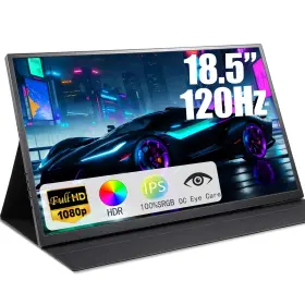 Maovz 738253217738 Large 18.5 Inch Portable Monitor 120hz Ips Fhd 1080p Usb-c Hdmi Display With