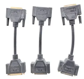 16235-00 Matrox Lot Of 3 - Cable 25 Pin Male 44 Female Black Connector