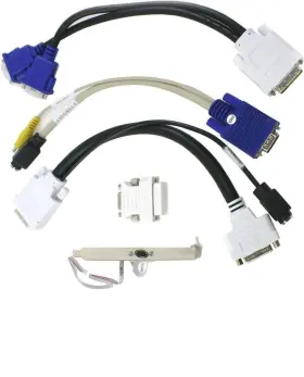 Cab-dvi-2xaf Matrox Parhelia Video Card Accessories Bundle Connecting Cables And Adapters New