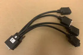 F16100-00 Matrox Lfh60-m To X4 Vga-f Cable Adapter - Lfh-60 Male 4 Four Video Graph