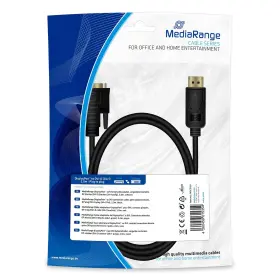 Mrcs199 Mediarange Displayport Auf Dvi Anschlusskabel Vergoldete Kontakte Dp Stecker/