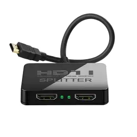 Mindorlen 755502808011 Hdmi Splitter 1 In 2 Out 4k With Audio Synchronization Hub Splitte