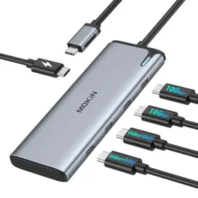 Mouc6101 Mokin 5 In 1 Usb C To Hub Dual Monitor Adapter