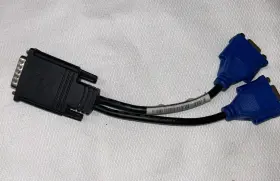 Dms-59 Molex 519868693663 Pin Male To Dual Vga Female Y Splitter Video Card Adapter Cable