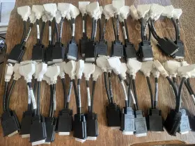 E208931 Molex Used Male To Dual Female Dvi-i Link Cable Bundle Of 28