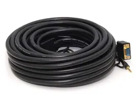 100560 Monoprice 50ft Super Vga Hd15 M/m Cl2 Rated Cable With Stereo Audio Gold Plated