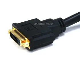 103546 Monoprice 6ft 28awg Dual Link Dvi-d M/f Extension Cable - Black #3