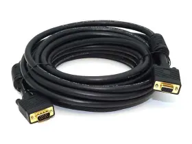 103594 Monoprice Super Vga M/f Cable - 25 Feet With Ferrites For In-wall Installation Cl2 Rated