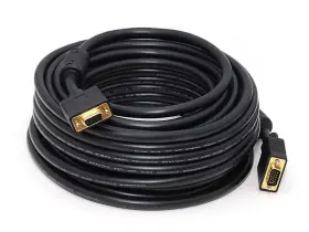 103619 Monoprice Super Vga M/f Cable - 50 Feet With Ferrites For In-wall Installation Cl2 Rated
