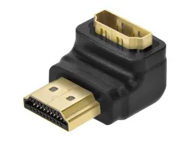 103733 Monoprice Hdmi Port Saver Male To Female 90-degree Gold Plated Connectors