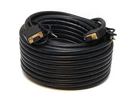 105363 Monoprice Super Vga Hd15 M/m Cable - 75ft With Stereo Audio And Triple Shielding Cl2 Rated