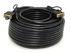 105364 Monoprice 100ft Vga/svga Male-male Monitor Cable With Stereo Audio And Triple Shielding