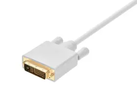 105998 Monoprice 3ft 32awg Mini Displayport To Dvi Cable - White #2
