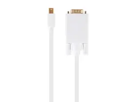 106004 Monoprice 10ft Gold Plated 32awg Mini Displayport / Thunderbolt To Vga Cable - White