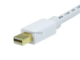 106006 Monoprice 3ft 32awg Mini Displayport To Cable White #2