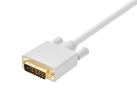 106017 Monoprice Displayport To Dvi Cable - 15 Feet White 28awg Pure Copper Cores #2