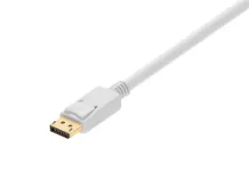 106018 Monoprice Displayport To Vga Cable - 3ft White 28awg Gold Plated Connectors #3