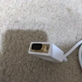 106020 Monoprice Displayport To Vga Cable 6 Ft White 28awg Gold Plated P/n 6020 #3