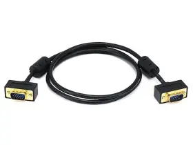 106359 Monoprice Ultra Slim Svga Super Vga M/m Monitor Cable - 3 Feet With Ferrites 30/32awg #2
