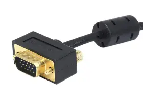 106360 Monoprice Ultra Slim Svga Super Vga M/m Monitor Cable - 6 Feet With Ferrites 30/32awg #3